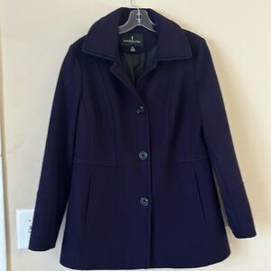 London Fog Wool Blend Single Breasted Button‎ Front Outwear Winter Coats Size M
